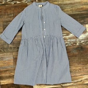 Tuckernuck blue stripe cotton royal shirt dress, size medium, worn once